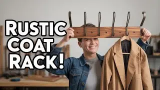 DIY Rustic Coat Rack &ndash; Small Space Entryway Must Have!