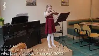 F. Seitz: II koncert uczniowski G-dur, Op.13, cz. II. Adagio (Ania 8 lat)