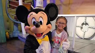 Emma meets Mickey! 