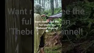 Cozy Rain Vibes ⛈️ Watch Full Experience on 'Thebeast' ✨ #campinginheavyrain #camping #thunderstorm