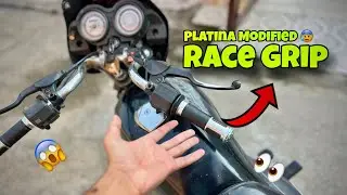 Bike Platina Modified 😱Race Grip || How To install