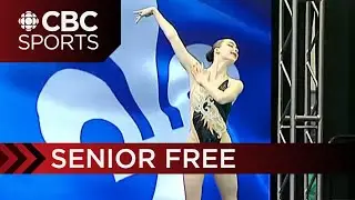 Anastasia Bell wins gold in the senior free event at the Canadian Artistic Swimming Championships