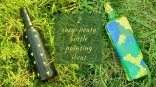 2 easy-peasy bottle painting ideas
