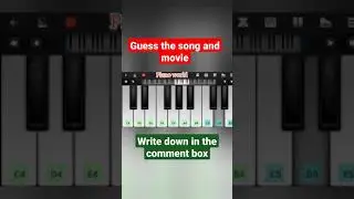 Guess the song and movie!! PIANO world-challenges!! #shorts
