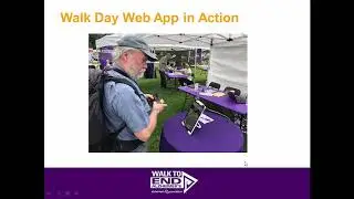 New Volunteer Walk Day Web App Training