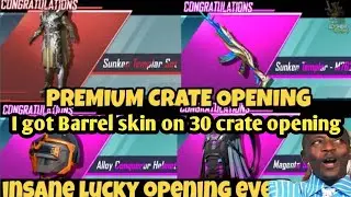 Pubg 30 premium crate opening | pubg barrel skin on premium crate | Smart Gaming