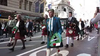 Massed Pipes & Drums Anzac Day , 2015