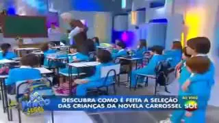 Teste para a novela Carrossel no Programa Domingo Legal