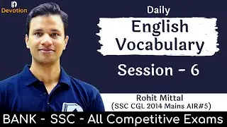 [6] English Vocabulary for govt jobs | Devotion Institute | Rohit Sir English
