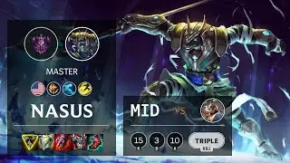 Nasus Mid vs Corki - NA Master Patch 11.20
