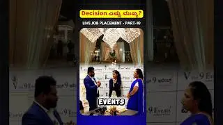 LIVE JOB PLACEMENT - Part-10 | V Dot 9 Events India Institute #shorts #vdot9events