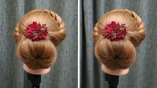 👉 Elegant Low Bun Hairstyle Tutorial | Simple Bridal Bun Step by Step