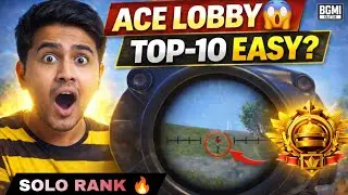 😱 DAY-4 SOLO RANK PUSH 🔥ACE LOBBY | HIGH PLUS KA SECRET 😈 HARD LOBBY BGMI