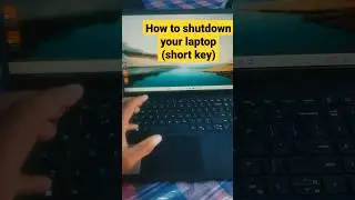 how to shutdown your laptop #shorts