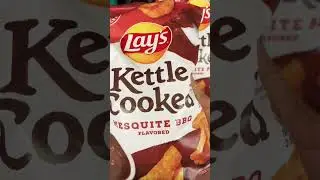 Lays Kettle Cooked Mesquite BBQ Chips #shorts #asmr #satisfying #yummy #chips