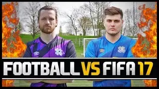 FOOTBALL VS FIFA WITH HASHTAG MIKE! (PRO FIFA PLAYER)