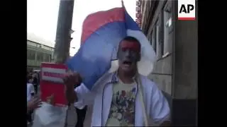 Serbs demonstrating against Kosovo independence clash with police