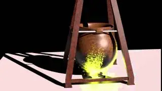 sparkles test modo 902 particles + collider