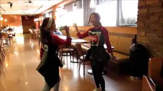 Bella & Ivy Doing the V-KOOK HANDSHAKE [Short]