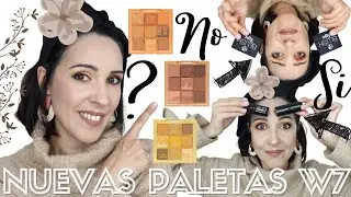 🤎Nuevas paletas W7 Sweet coco, Sweet Honey y Sweet Brown Sugar REVIEW Y SWATCHES Sleek & Illamasqua