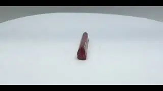 Double-terminated transparent polychrome Tourmaline crystal     2
