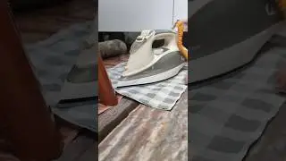 #shorts Remove Carpet and Rug Dents in Seconds | Easy Iron & Towel Trick