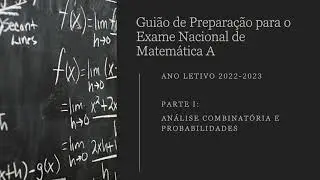 Exame Nacional de Matemática A | 2023 | Guião - Parte 1