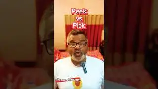 Difference between Peek & Pick !!! #shorts #english #pronunciation #meaning #englishlanguage
