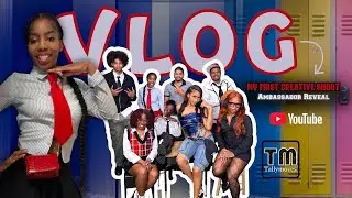 VLOG|| MY FIRST CREATIVE SHOOT|| GRWM| BTS FOR AMBASSADOR REVEAL 