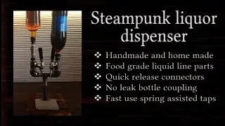 Steampunk liquor dispenser and fizz saver