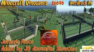 Jurassic Fence Addon by JB_anomalias Showcase Bedrock PE Dinosaur Minecraft Dinosaurs Ep696