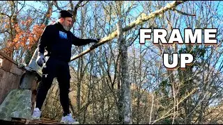 Real Progress on the Cabin Frame - Day 9