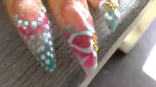 My entry to cuteglitternails nail art contest