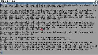 AMIGA Night at the Museum Forever By Chris Angelini With TADS Run Time module v2 2+