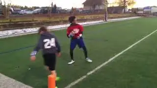 Zach Lawrence QB - 7 On 7 Highlights 1-20-2018