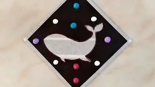 blue whale acrylic painting_ Fantasy acrylic painting for beginners step by step _ Daily challenge