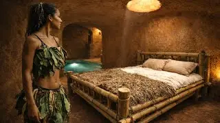 Underground Jungle Home &ndash; Bamboo Bed Survival Living!