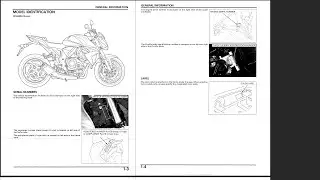 Honda CB 1000 R 2008-2017 Service Workshop repair Manual Download PDF