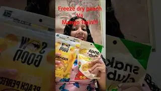 Freeze dry peach vs Mango Tajin!!