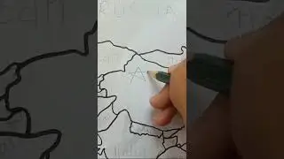 Drawing China on my map - What's next ? - Part 2 #shorts