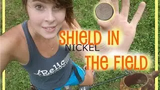 Metal Detecting a Field - 1867 Shield Nickel - Relic Recoverist