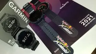 SUUNTO 9 RED BULL X-ALPS LIMITED EDITION 2021  and GARMIN TACTIX DELTA SOLAR