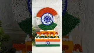 Beautiful Republic Day Craft 🇮🇳 | Ashoka Chakra & Tricolour Art #shorts #trending #republicday #diy