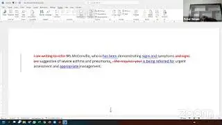 Sally McConville - Rachel Altayeb - Writing - Feedback