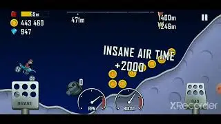 Hill climb Racing moon level tricks