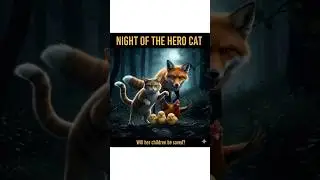 Watch the Fox vs. Cat Showdown! 😱 Who saves the baby chicks? This brave cat is a hero!#kidslearning