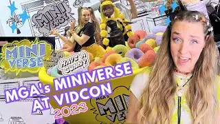 MGA's Miniverse Make It Mini Food + BRAND NEW Lifestyle at Vidcon Booth 2023 | My Doll Experience