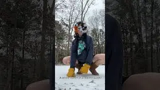 I luv snow :3 #furry #alterhuman #trend #therian #otherhearted #quadrobics #viral #cat #fnafcostume