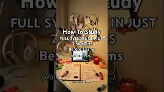 How To Study🤯🔥Full Syllabus🎯📚In 2 Months📑✏️(#studymotivation #studytips #aestheticstudy #shorts #yt)