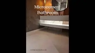 Microcement Bathroom for a modern, aesthetic look.  #microcement #seamlessdesign #bathroomdesigns
